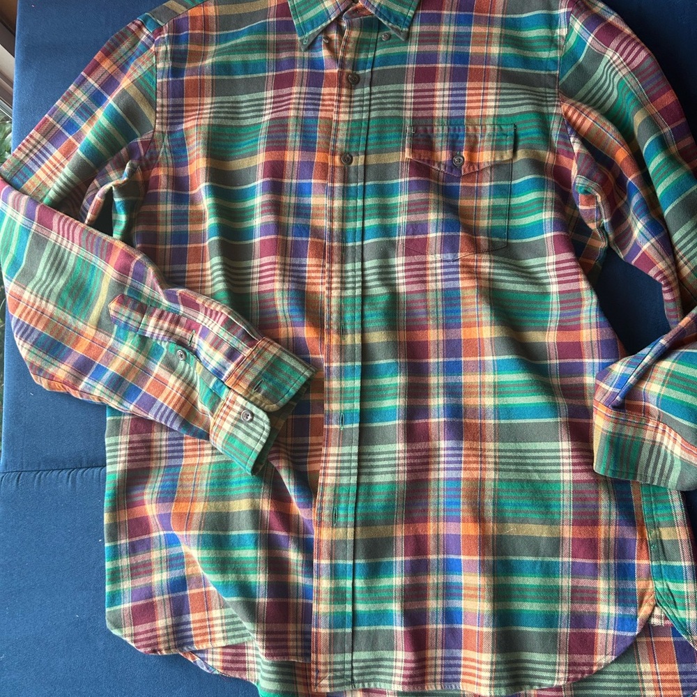 Vintage Ralph Lauren Multicolor Plaid Men's Shirt large - Picture 4 of 12